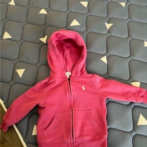Ralph Lauren Pink Hoodie 12M